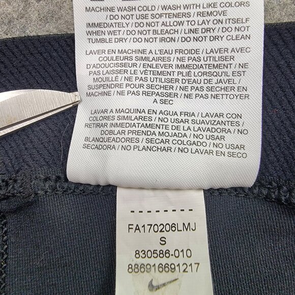 Nike Pro Hypercool Leggings Womens Size Small Black Mesh Panel Activewear - Picture 8 of 16